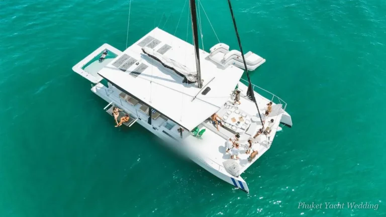 Golden Promise 55 catamaran with a wide deck for a wedding party in Phuket (2)