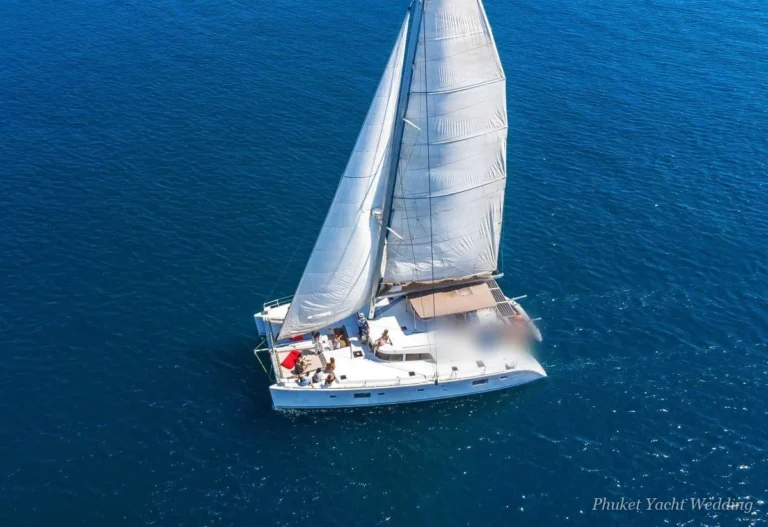 Ivory Sail 50 sailing catamaran for wedding ceremonies at sea in Phuket