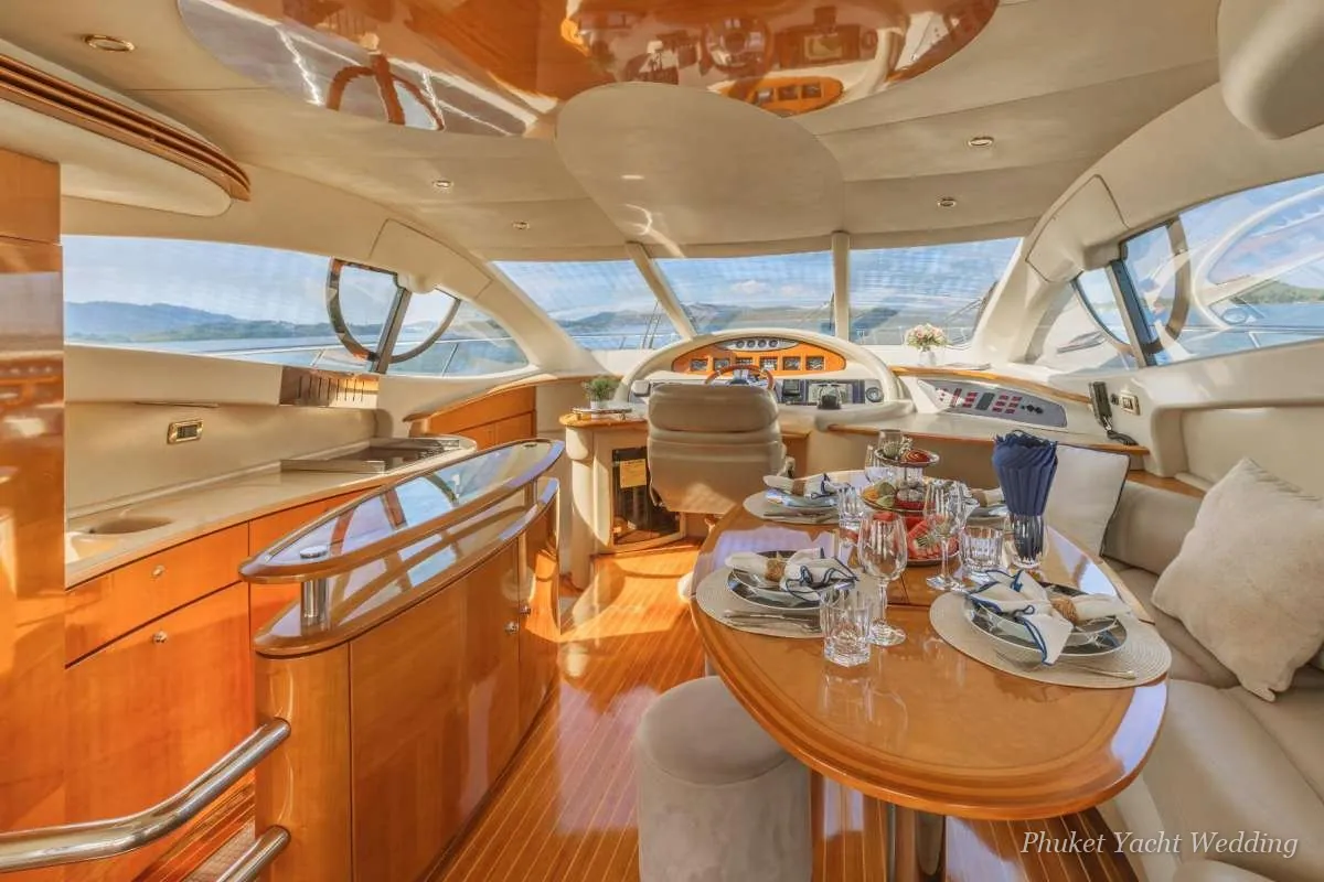 Moonlit Rose 55 motor yacht for an intimate proposal or elopement in Phuket (4)